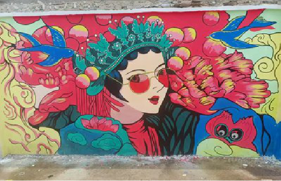 昆明墙体彩绘-网红墙