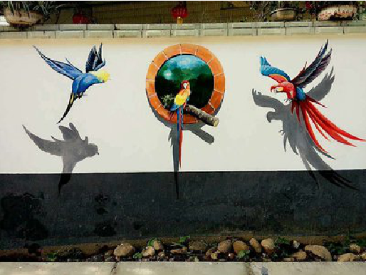 昆明视觉错位-3D墙绘设计