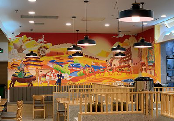 昆明商业空间彩绘介绍。