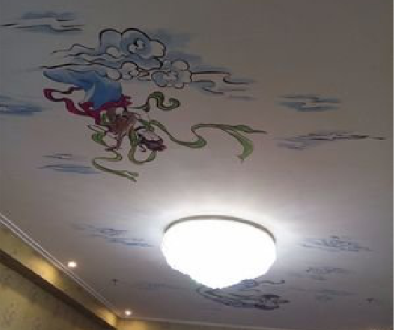 昆明如何快速绘制天花板上的手绘墙？