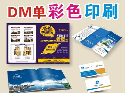 昆明单页印刷，色彩搭配简单。